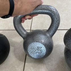 Kettlebell 25 Lbs Cast Iron