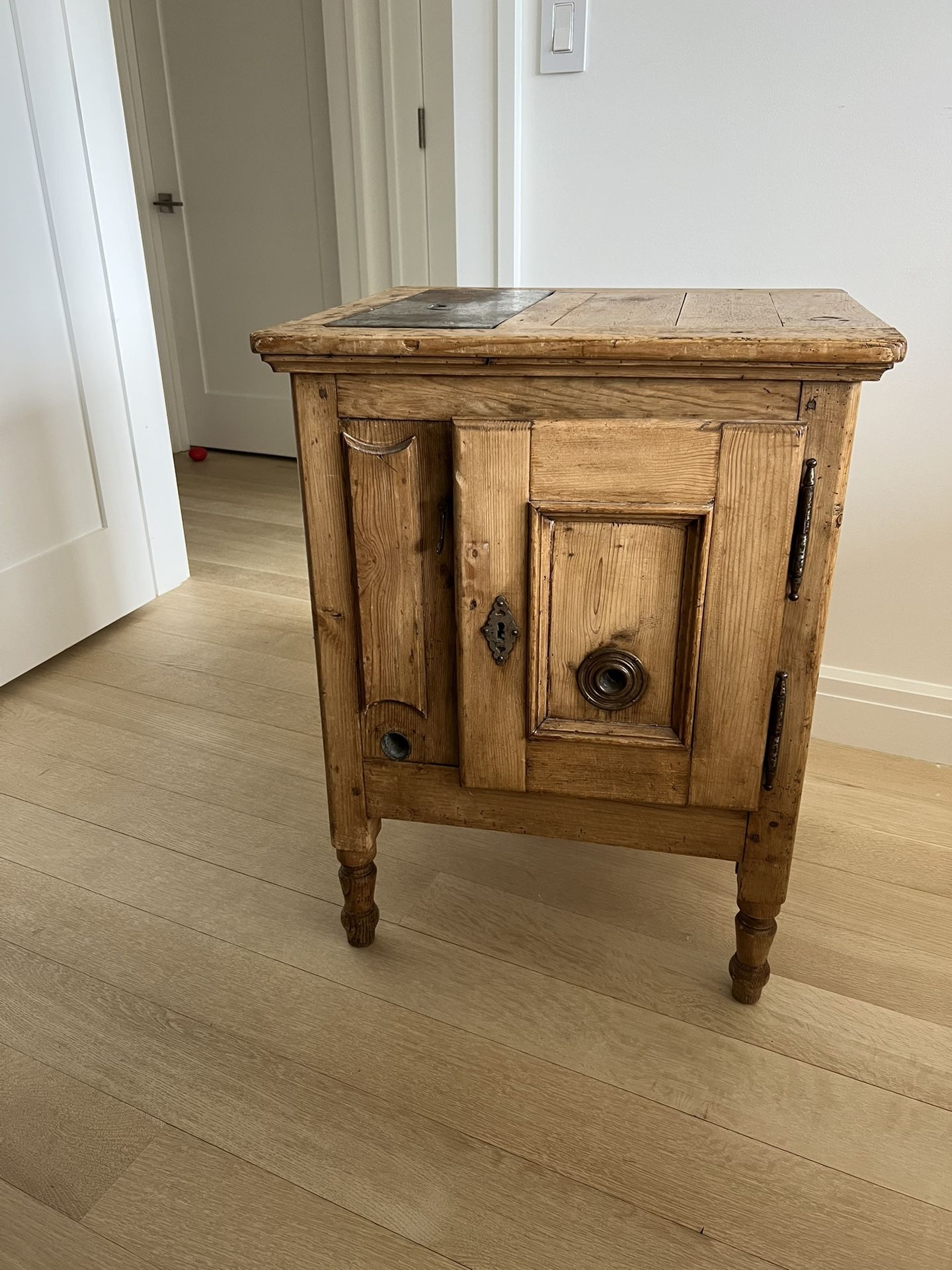 Vintage Icebox Cabinet/Side Table