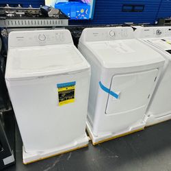 Frigidaire 4.1 Cu Top Load Washer + 7.0cu Gas Dryer 