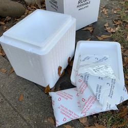 Free Styrofoam coolers and gel packs