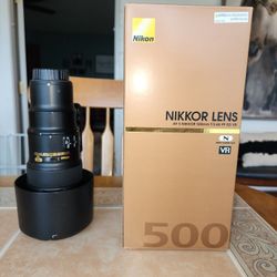 Nikon 500mm f5.6 PF Lens For F Mount Nikon