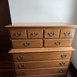 Antique Meeting house Maple dresser 