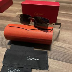 C Black Wood Sunglasses 