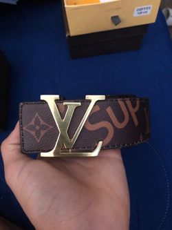 Louis Vuitton and supreme belt