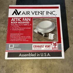Air Vent 1170 CFM Gray Power Roof Mount Attic Ventilator