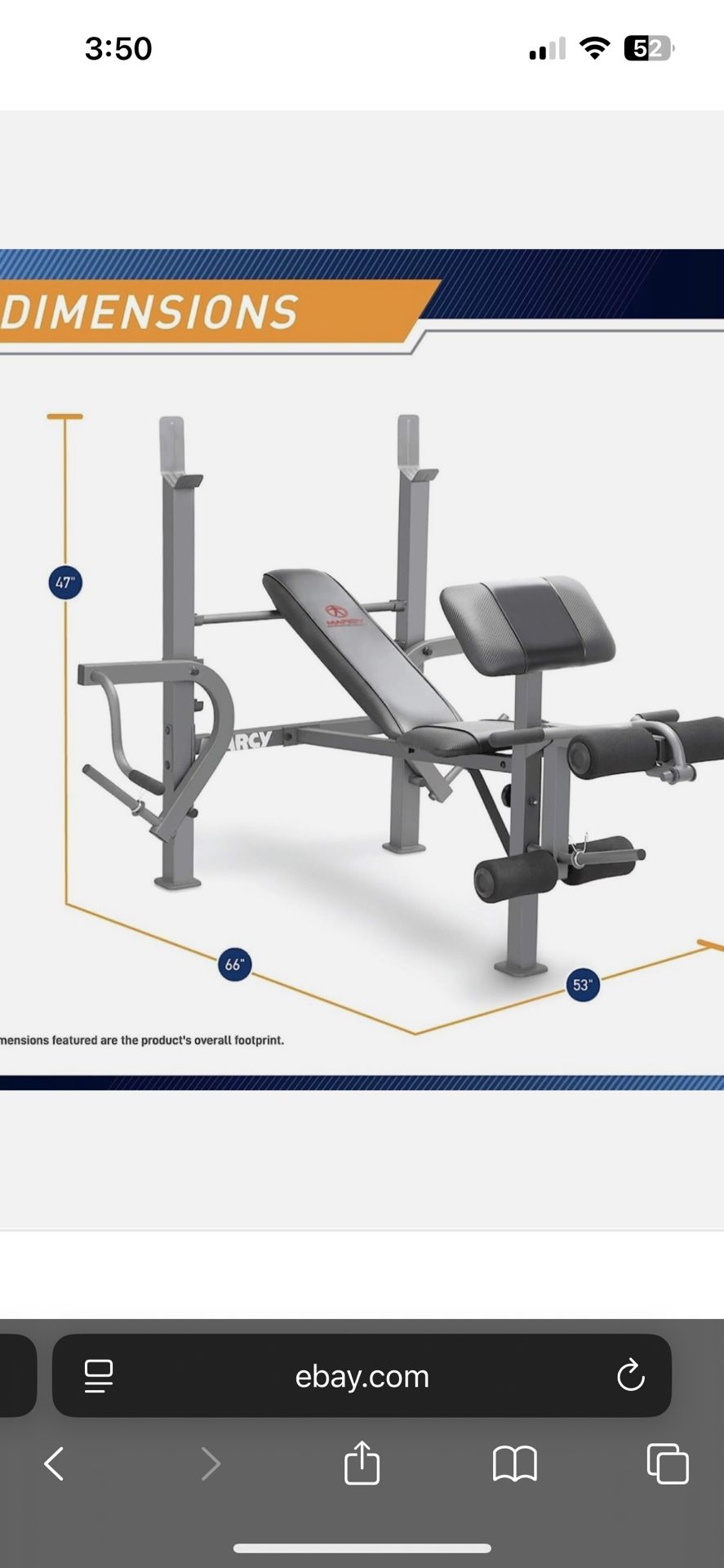 Marcy Weight Bench And Olympic Bar