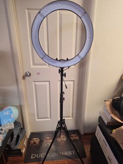 Large LED Ring Light with Tripod Stand