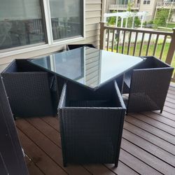 Large Patio Table With 4 Chairs