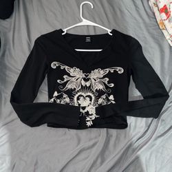 gothic cropped top 