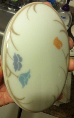 Dansk Trivoli Japan Small Floral Simple Trinket Box Porcelain.  Thumbnail