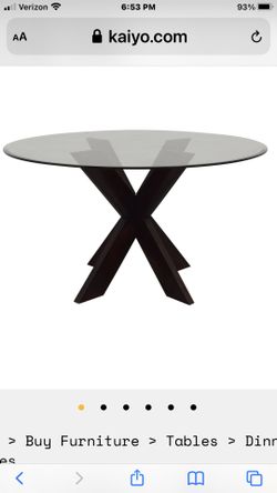 Pier 1 base, Glass Topp