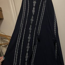 Navy Pattern Dress