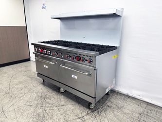 NSF 10 Burner Double Oven Gas Range with legs HFSO-60