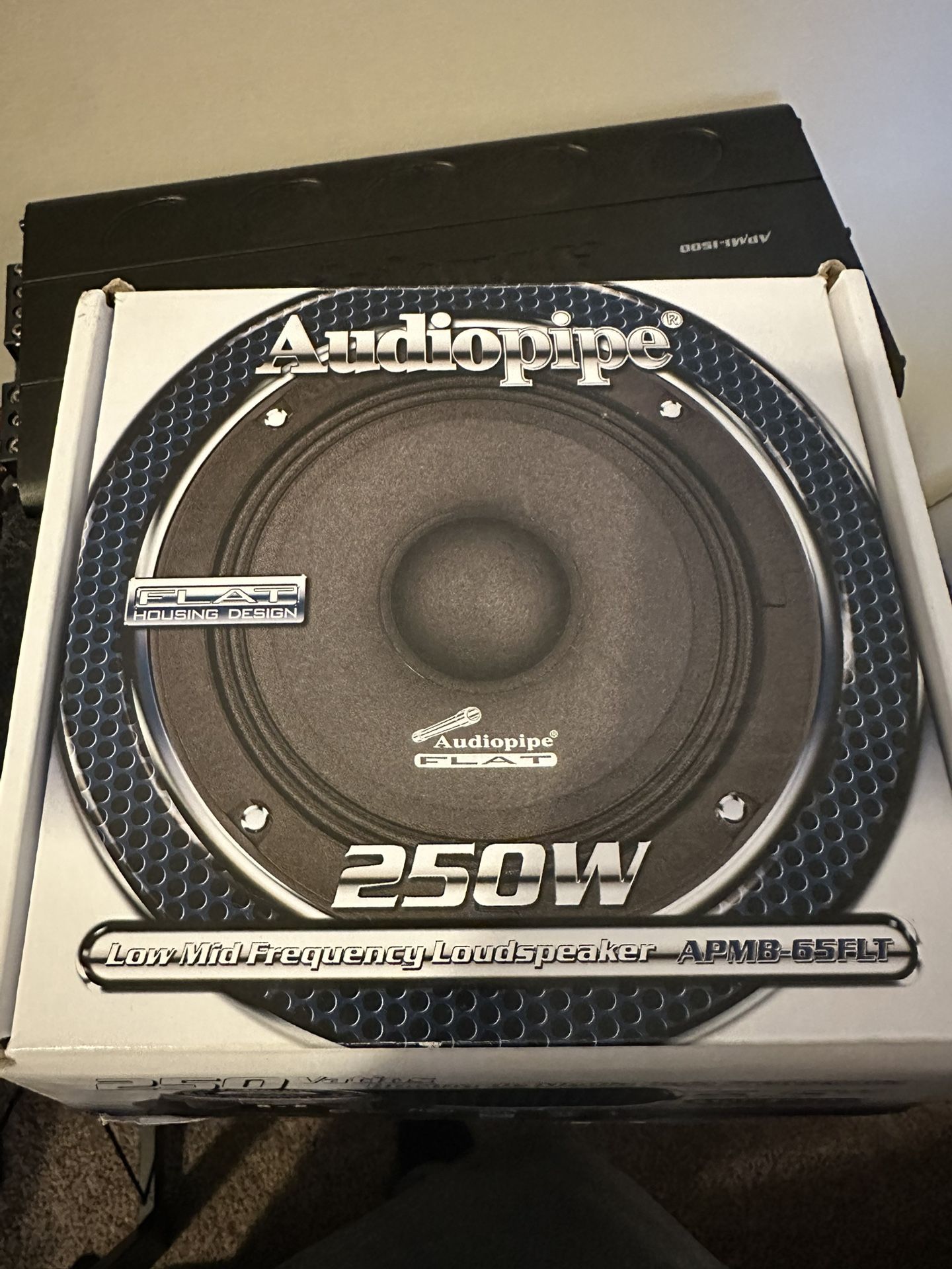 Audiopipe BD2 12’ Subwoofer W/ 1500 Audiopipe Amplifier (6.5” Audiopipe Speakers Included)