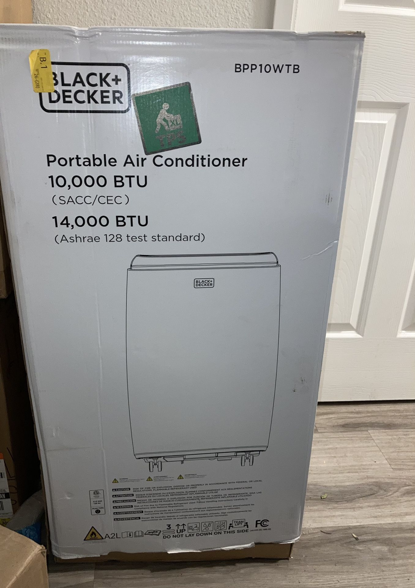 BLACK+DECKER Air Conditioner 10,000 BTU/14,000 BTU ASHRAE New in Box