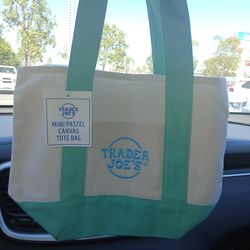 Trader Joe's Mini Canvas Tote Bags