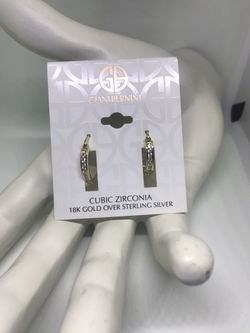 18k Gold over sterling Silver