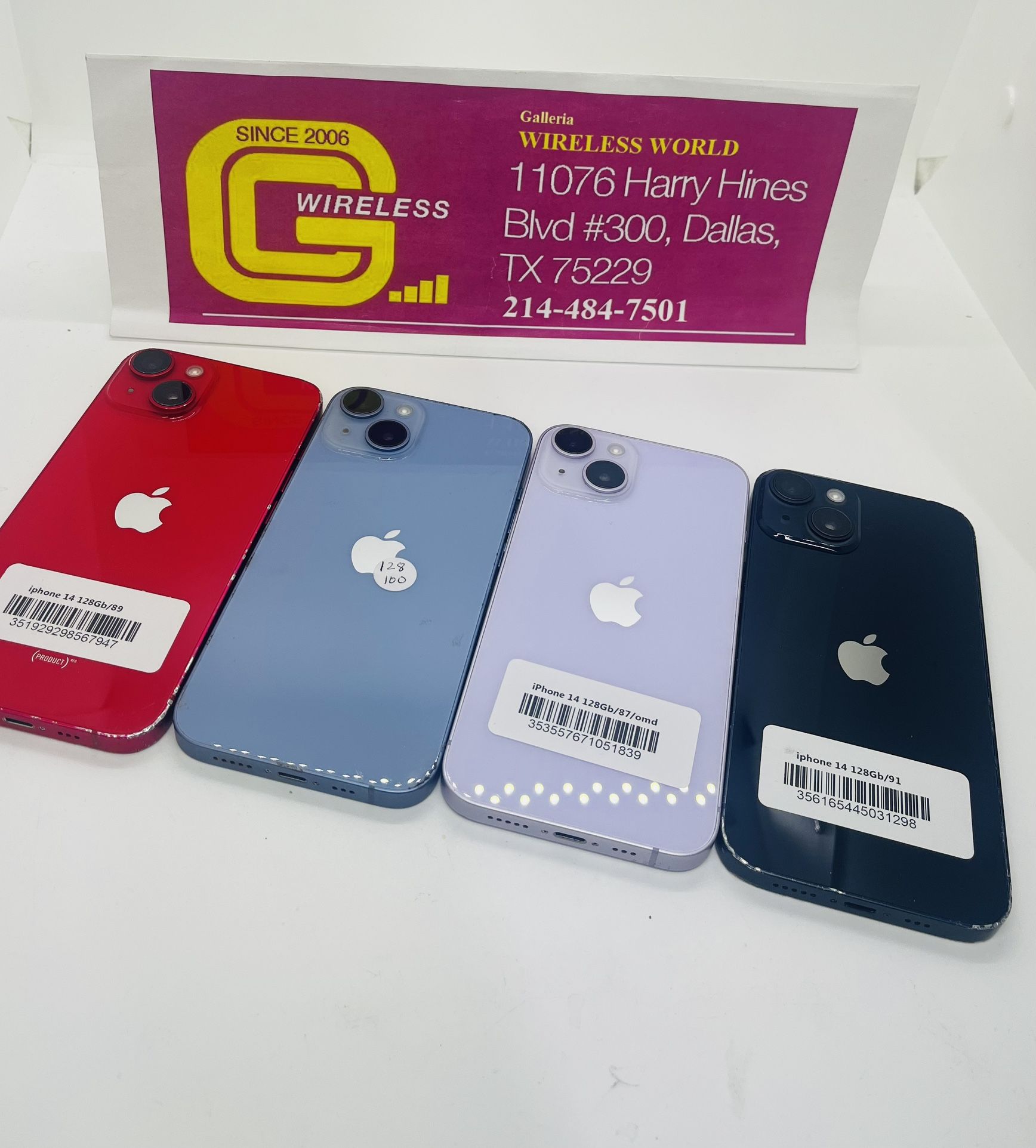 iPhone 14 128 Gb Unlocked And Clean Imei