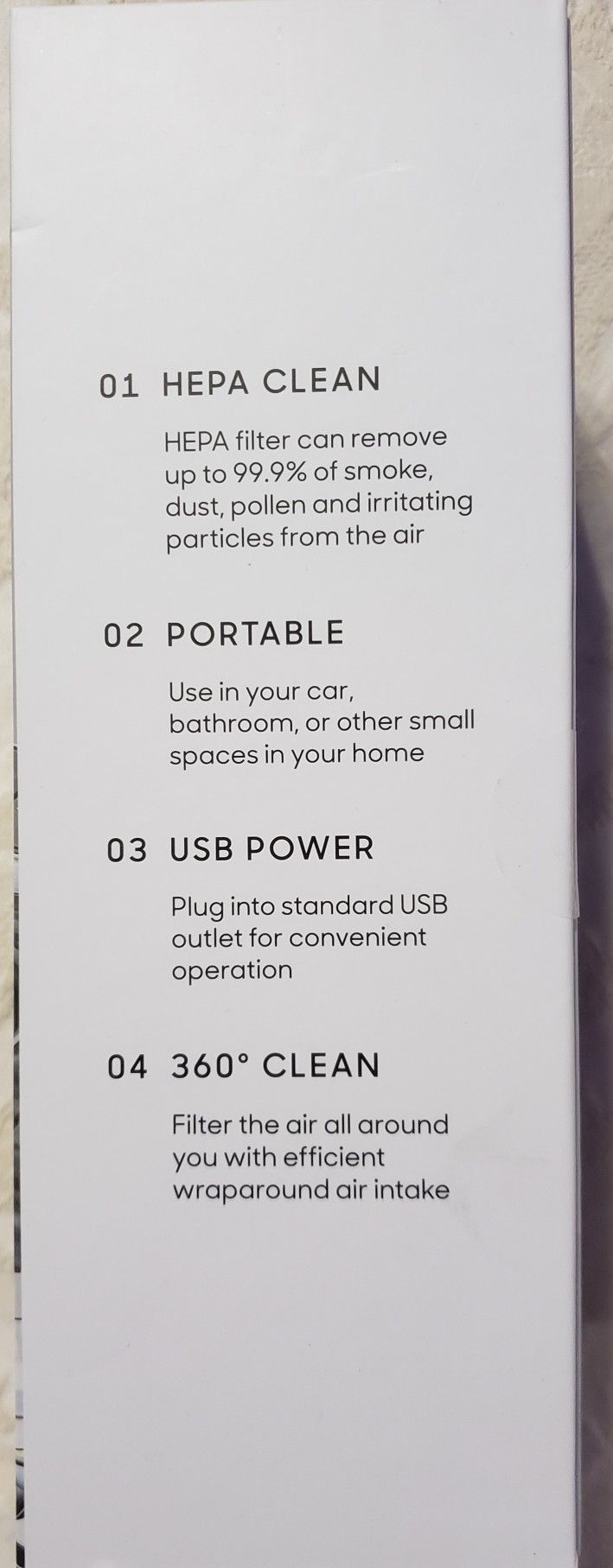Sharper Image Portable Air Purifier w/HEPA