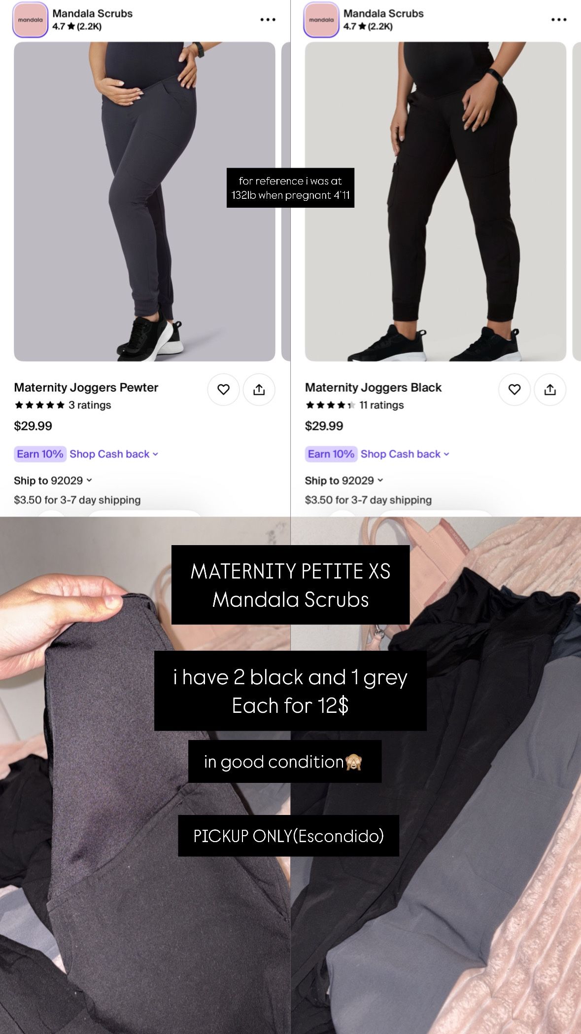 Maternity Scrubs (pants)