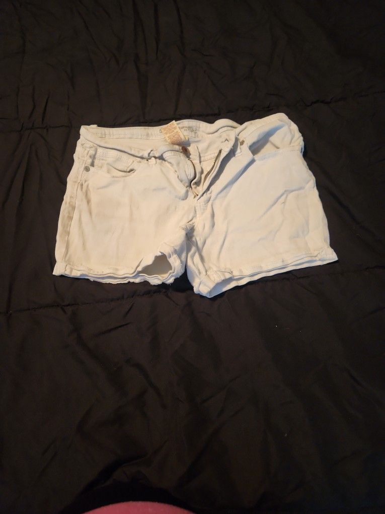 Faded Glory White Jean Shorts