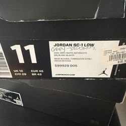 Jordan Grey Sc1 Low Size 11 Used