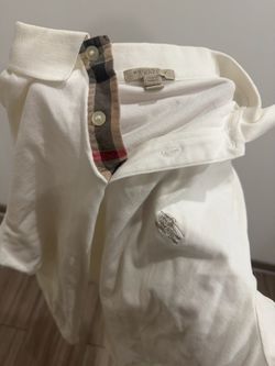 Burberry Men's Polo white large