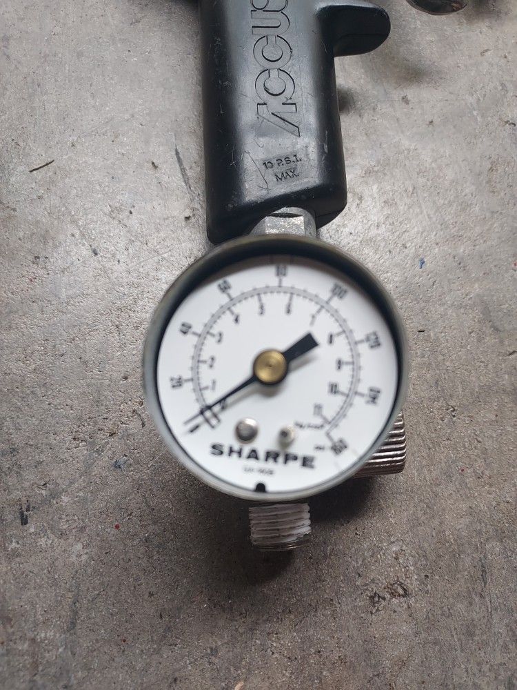 Accuspray HVLP w/ SHARPE Pressure Gauge