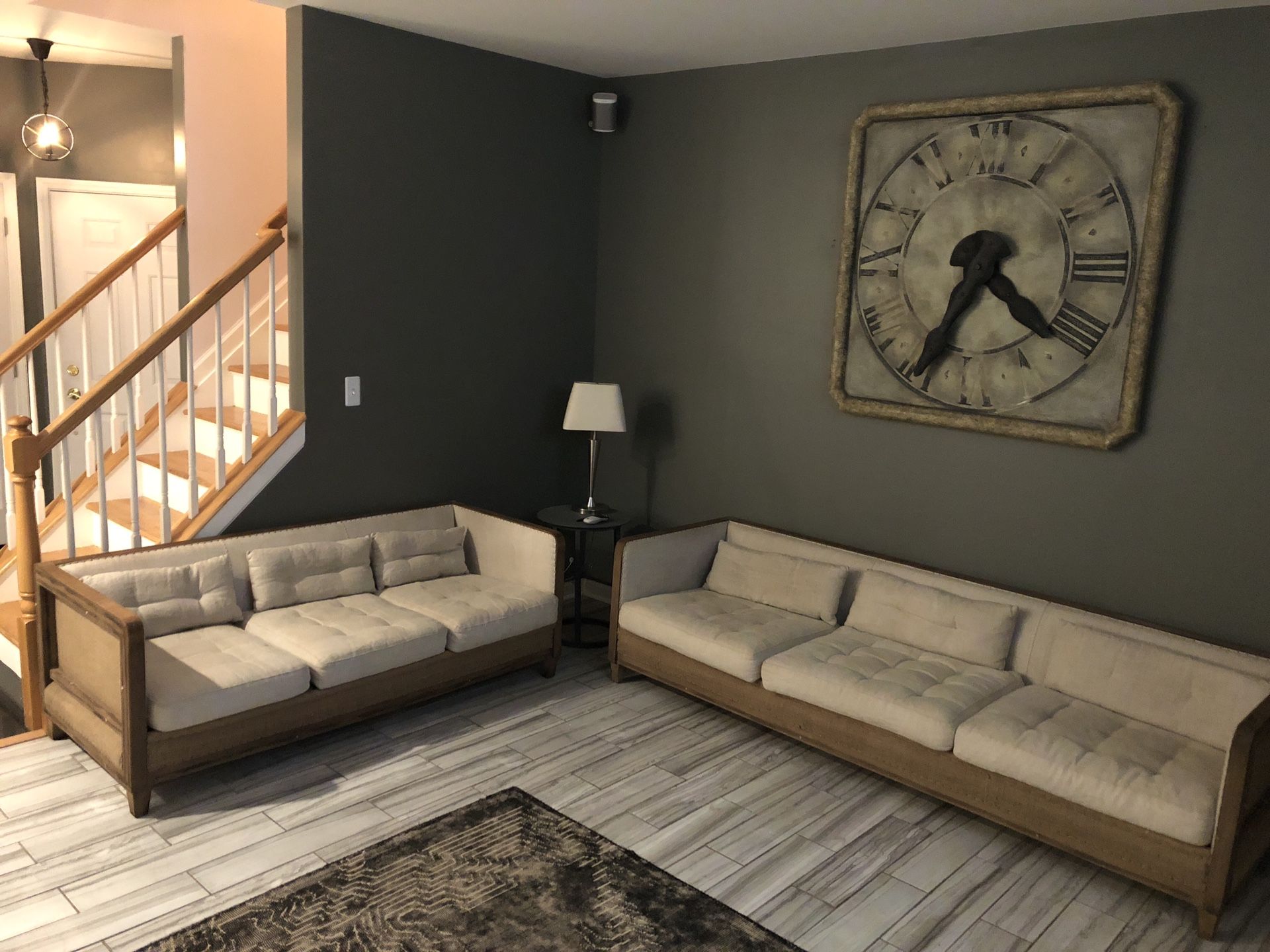 Restoration Hardware Deconstructed Shelter Arm Sofas