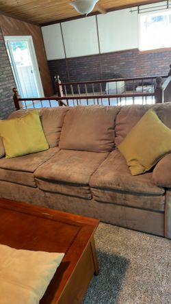 Free overstuffed couch and chair