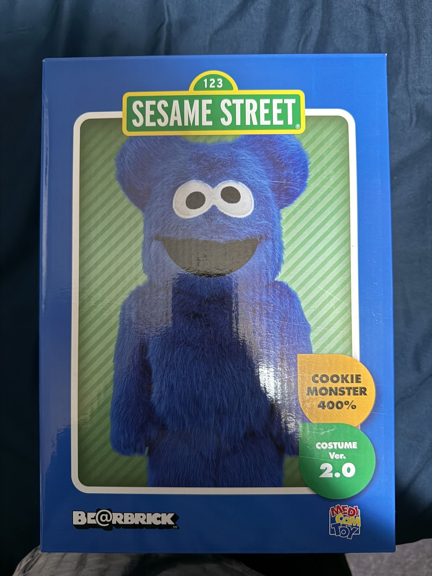 BE@RBRICK COOKIE MONSTER COSTUME 400％ Bearbrick x Sesame Street