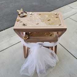 Handpainted Shabby Chic End Tables (Set Of 2)