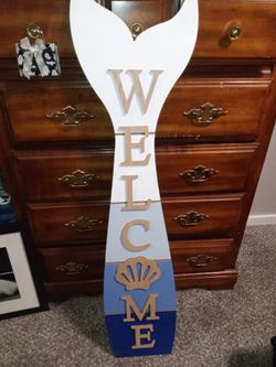 Tall Nautical Welcome Signs
