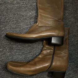 Womens Lavorazione Artifiana Leather Boots Size 39