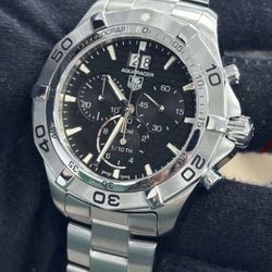 Tag Heuer Aquaracer CAF101E.BA0821 Black Dial Chronograph Men's Watch