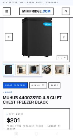 ***New*** MUHUB 4.5 CU FT Chest Freezer