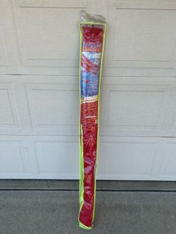 NEW Triplane Plane Surf KITE & Flying Line Large Nylon Wind Beach Beautiful Fun Toy