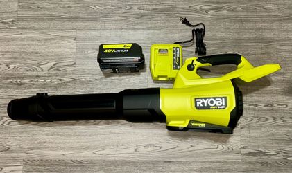 Ryobi 40V HP Brushless Blower RY40HPLB01 with 8Ah Battery and Charger