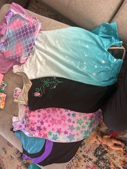 Little girl gymnastics unitard bundle