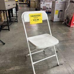 White Folding Chair