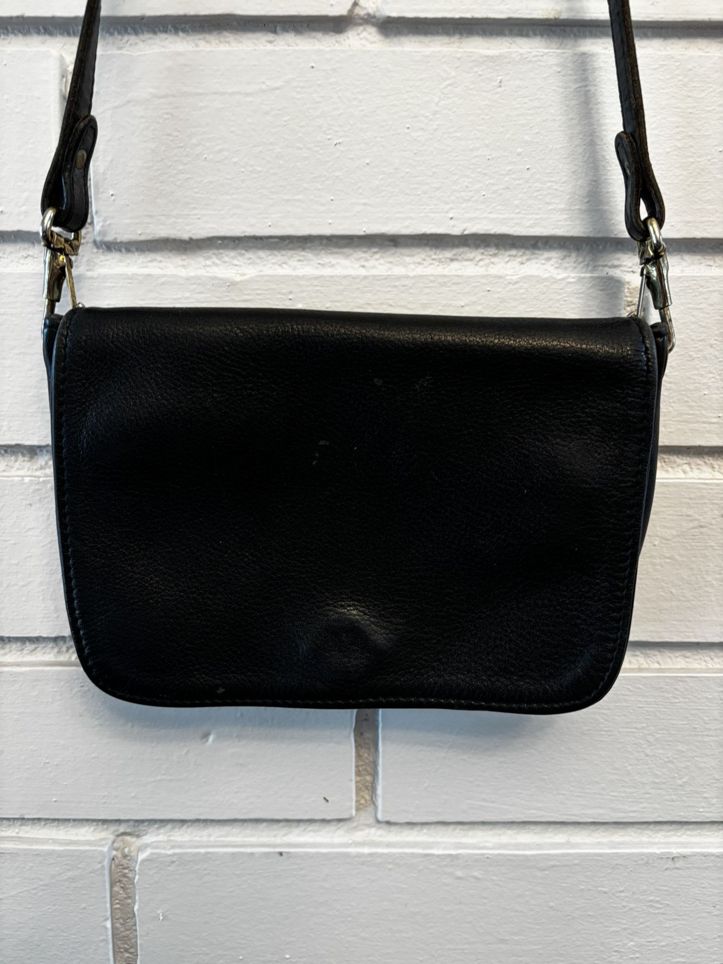 Vintage Black Leather Purse