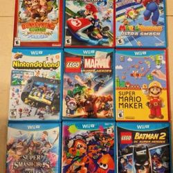 Nintendo Wii And Wii U Video Game Lot