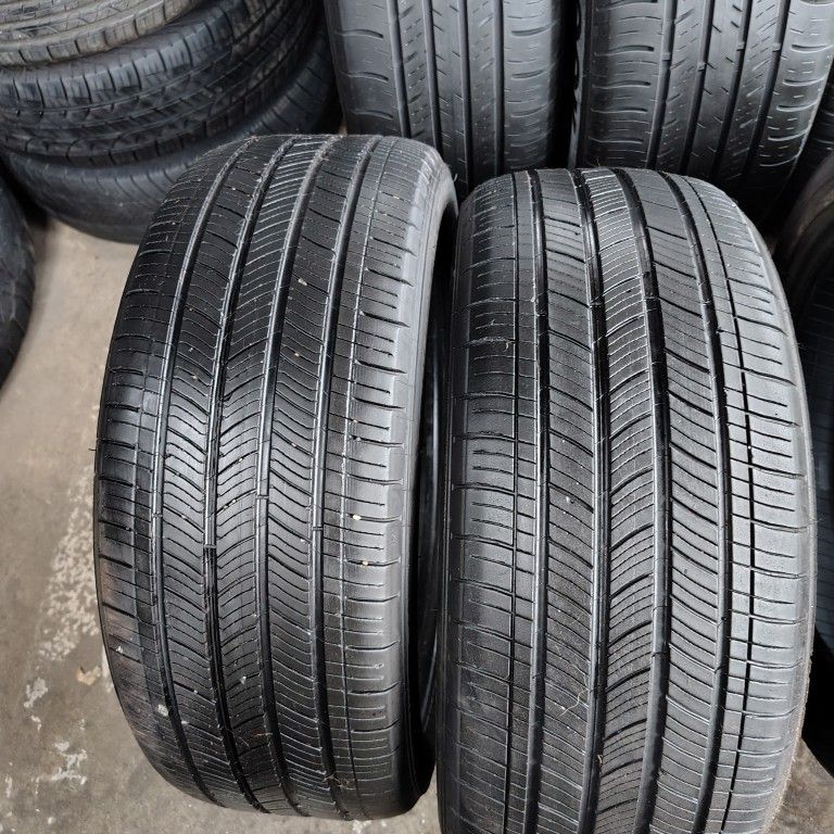 Pair Of 2 Used Tires Michelin 215/50/R17‼️Free Instalation‼️