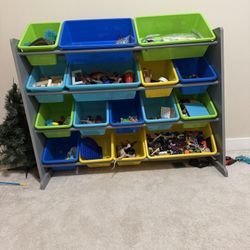 Toy Organizer With Bins