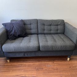Comfy Grey Medium-sized Couch