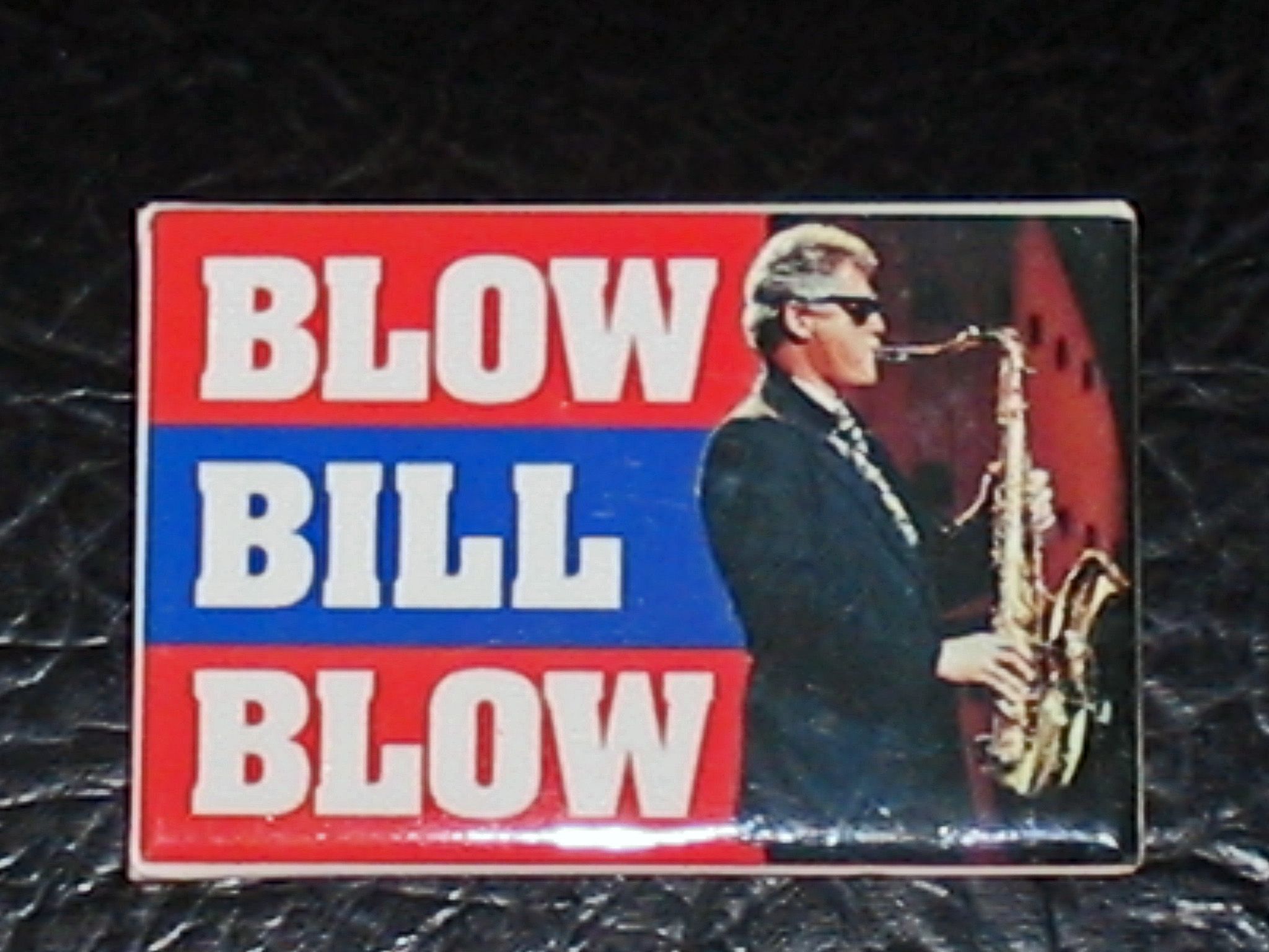 Bill Clinton Badge from The Arsenio Hall Show