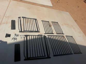 Adjustable Metal Dog/Pet Gates + Extensions & Hardware