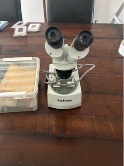 AmScope Stereo Microscope Kit w/ Insect Specimens & Accessories