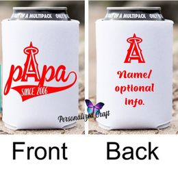 Personalized Sports Koozies Los Angeles Football & Baseball