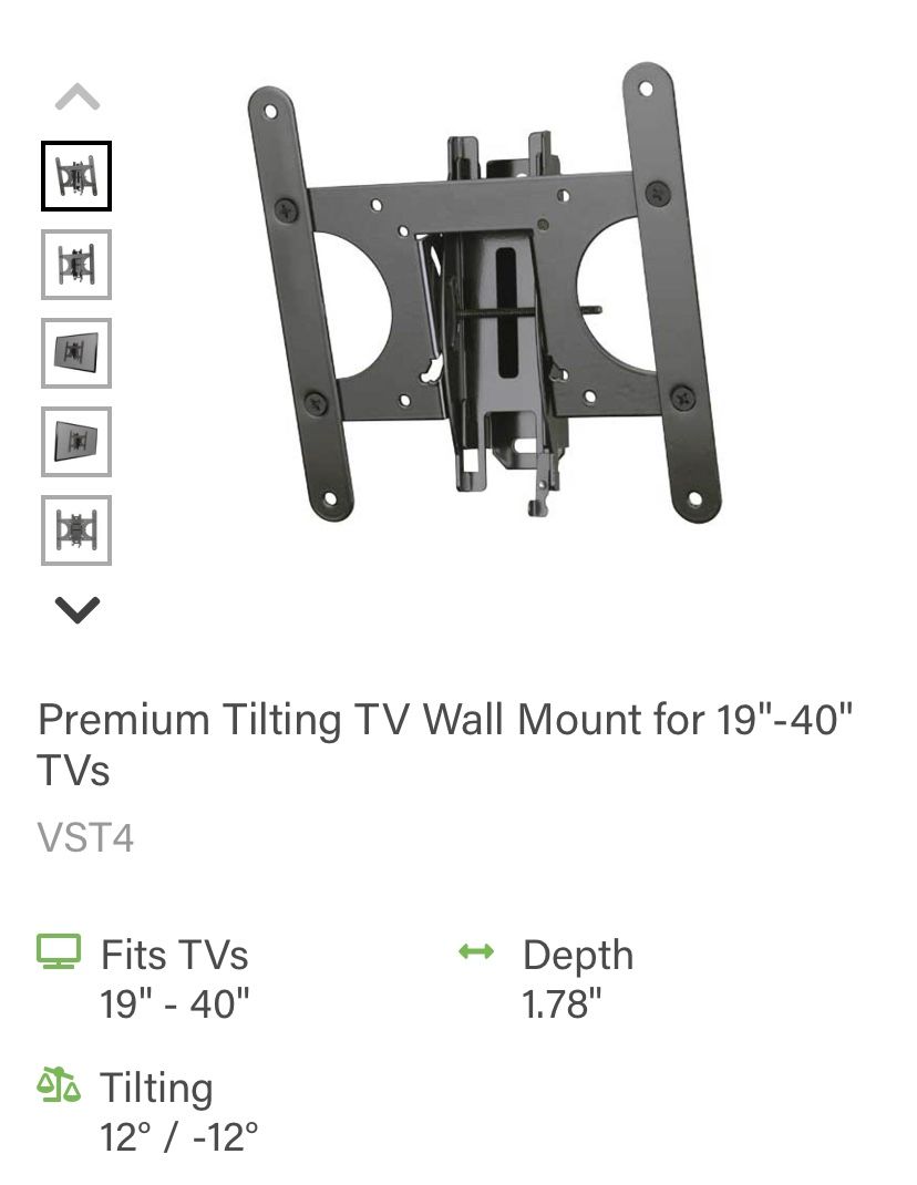 NEW Tilting TV Wall Mount for 19”-40” TVs